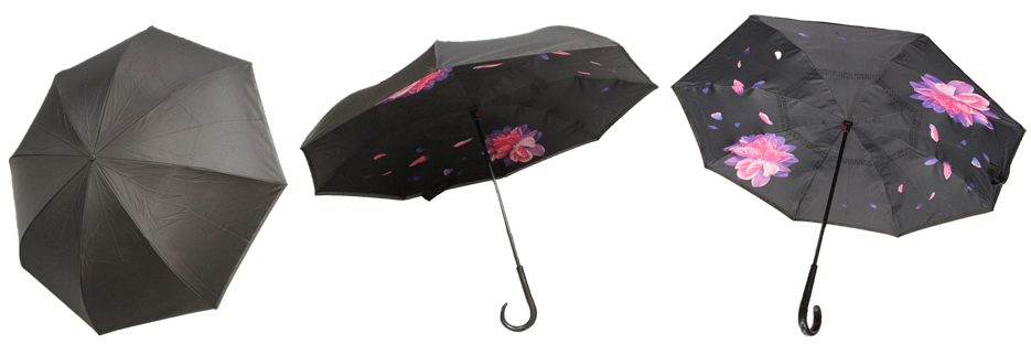 さかさ傘のいろんな角度